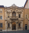 Photo of the historic building of the Governor's Treasury in Rome next to the Capitoline Square, Italy