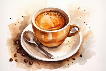 Background brown caffeine cafe cup hot drink breakfast beverage cappuccino coffee espresso