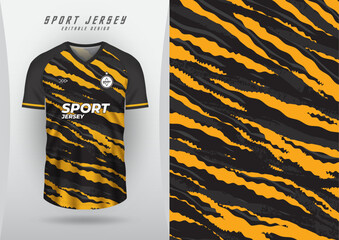 Poster - Background, sublimation pattern, outdoor sports, jersey, football, futsal, running, racing, exercise, tiger pattern, yellow black