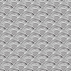  Abstract vector chaotic seamless black and white pattern hand drawn hatching. Oriental ornamental vector illustration. Zentangle background doodle illustration with tribal boho ornaments. 