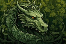 Monster Head Animal Tattoo Design Dragon Illustration Art Drawing Fantasy Background