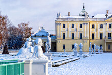 Zima W Ogrodach Pałacu Branickich, Białystok, Polska