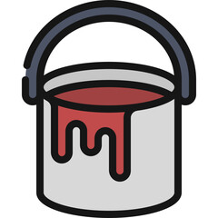 Wall Mural - Paint Bucket Drip Icon