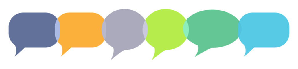 Wall Mural - speech bubble icon set. talk bubbles symbol. cloud speech bubbles collection..