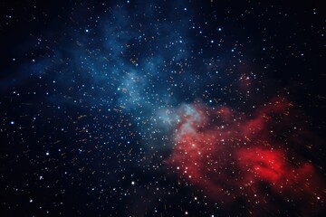 Aufkleber - A beautiful image of a star filled sky. Perfect for celestial themes and night sky concepts