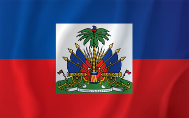 Poster - Flag of Haiti. Vector drawing sign