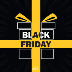 Poster - Black Friday sale background Vector