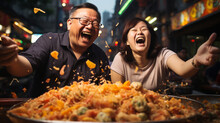 Mandarin Joy: Candid Shots Of People Enjoying Mandarins, Capturing The Delight And Satisfaction That Comes With Biting Into This Flavorful Fruit.