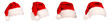 © Klaudia Baran - Red Santa Claus Christmas hat isolated cutout on transparent png