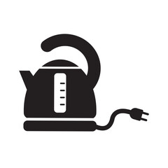 electric kettle icon logo vector design template