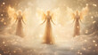 Christmas angels ethereal design soft glowing light --ar 16:9 --v 5.2 --style raw