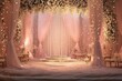 © UMR - A dreamy stage embellished with fairy lights, sheer fabric, and pastel-hued decorations, radiating a romantic atmosphere.
