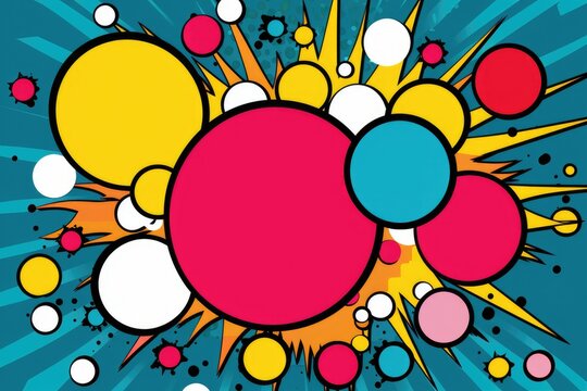 Pop art comic text bubble