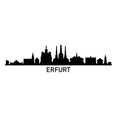 Canvas Print - Erfurt skyline