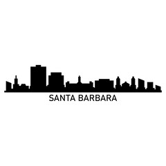 Poster - Santa Barbara skyline