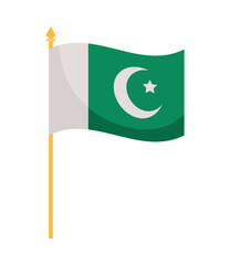 Wall Mural - pakistan flag design