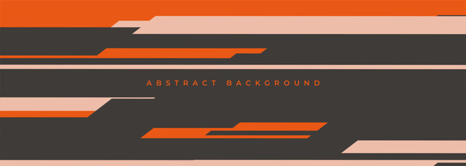 Wall Mural - abstract modern wide sports banner background design with horizontal modern shapes and lines. vector