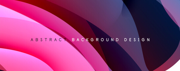 Simple fluid color gradient abstract background with dynamic wave line effect. Vector Illustration For Wallpaper, Banner, Background, Card, Book Illustration, landing page