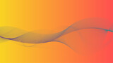 Fototapeta Zachód słońca - Vector background wave, Colorful abstract background.