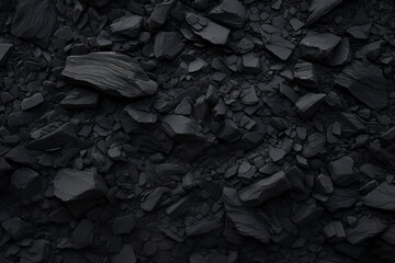 Wall Mural - Close up of black beach rock, exterior surface material texture