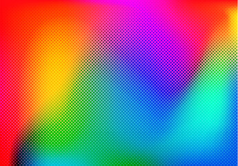 Fototapete - Background colorful halftone gradient vector