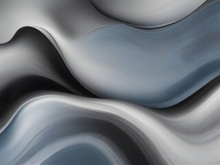 Wall Mural - luxurious modern black blue gradient abstract wave background, for web design, banner, wallpaper tem
