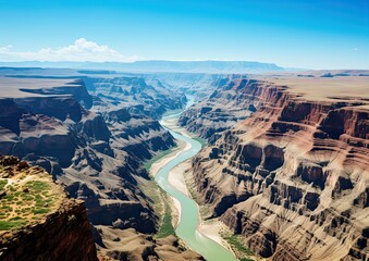 Wall Mural - Breathtaking view of Grand Canyon National Park with Colorado River