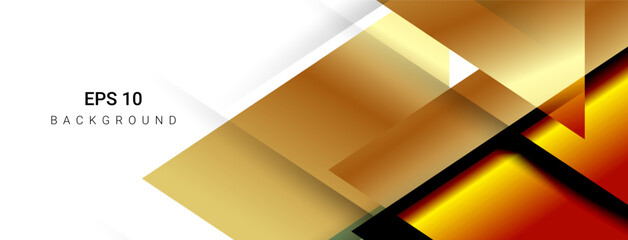 Wall Mural - Abstract dynamic golden moving lines background