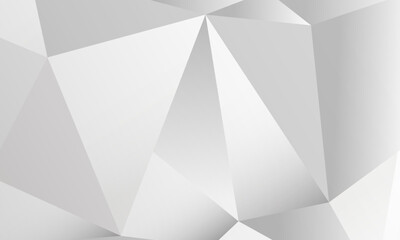 Wall Mural - Realistic Polygonal white background vector design. EPS 10