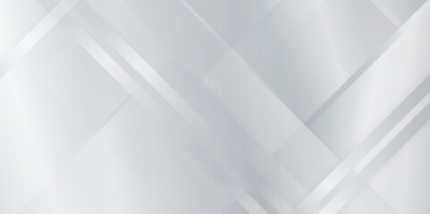 Poster - modern architecture detail white or grey lines, white gray satin texture that is white silver geomet