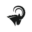 goat head logo vector icon illustration