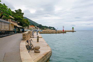 Wall Mural - The waterfront in Bol town on Brac Island, Croatia