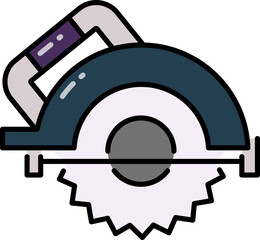 Sticker - Circular saw icon