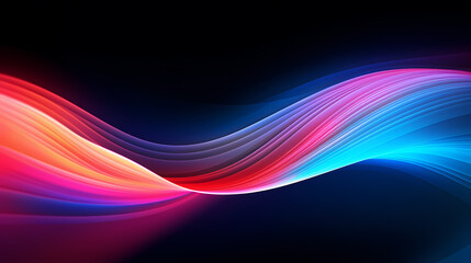 A big neon wave background with vibrant flowing colors