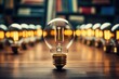 Light Bulbs as symbol of idea, Creativity, Education, Learning.