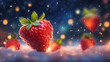 © saurav005 - Red strawberries in snow.