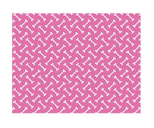 Pink Dog Bone Pattern On Pink Background