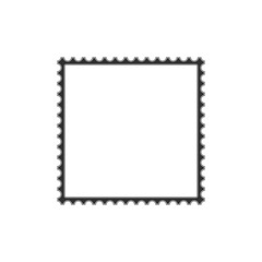 Wall Mural - Blank postage stamps template.