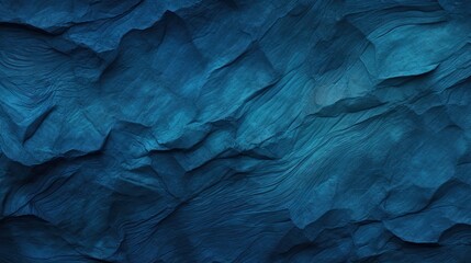 Wall Mural - The textured background is dark blue, indigo in color. Abstract backdrop with wave relief.