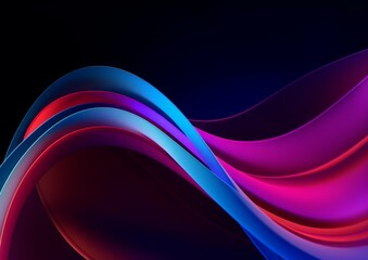 Abstract futuristic colorful motion elements with neon led background. 