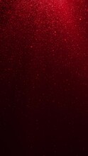 Looped Animated Abstract Background Of Red Light Rays And Falling Particles In Vertical Composition Format
