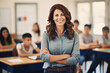 © TimosBlickfang - teacher in front of classroom stock photo