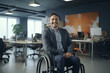 © Dennis - Portrait of a businessman in a wheelchair in an office environment