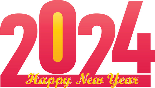 Happy new year 2024 design 12