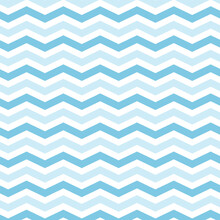 Cute Chevron Pattern Vector Background. Blue Zigzag Pattern Wallpaper.