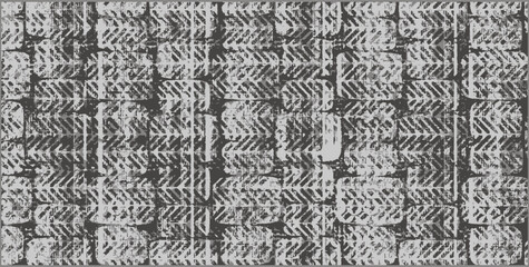 Wall Mural - tribal vector ornament. seamless african pattern. ethnic carpet style. geometric mosaic on the tile 