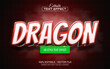 Red dragon 3d text effect editable