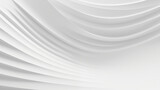 Fototapeta Perspektywa 3d - Waveform elegance minimalist white geometric background