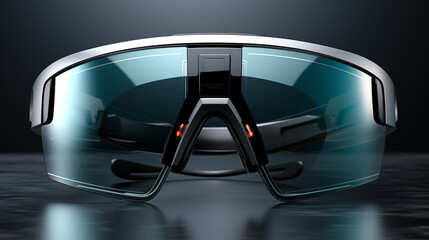 Poster - Minimalist design of augmented reality glasses, portraying the elegance and simplicity of future wearable technology.