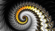 silver and gold spiral elegance 